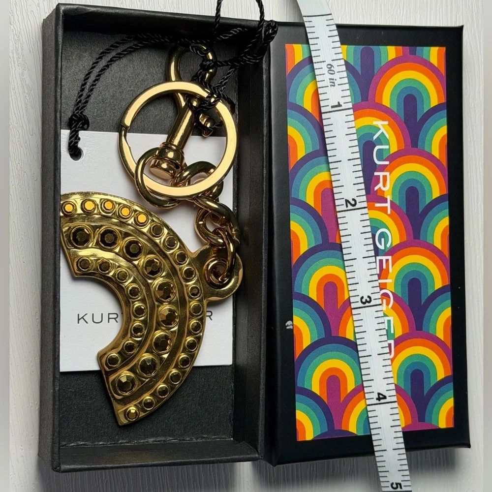 Kurt Geiger Rainbow Charm Keychain NIB
